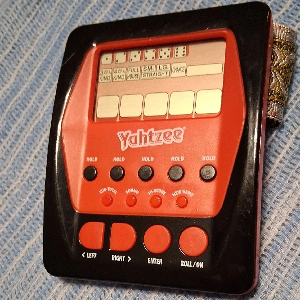 Hasbro Yahtzee Electronic Game - Black and Red Copy Right 2012